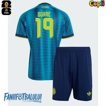 Columbia Rafael Santos Borre #19 Echipament de Fotbal Replică Mondial 2026 Copii Deplasare (+ Șorturi)